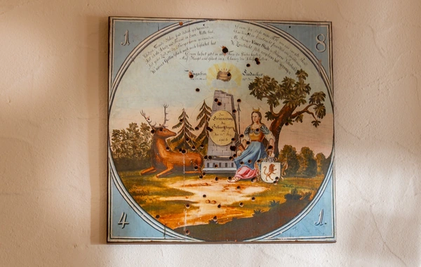 Historische Wandtafel im Landgasthof Stark